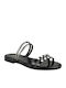 Women's Flat Sandals in Black Color