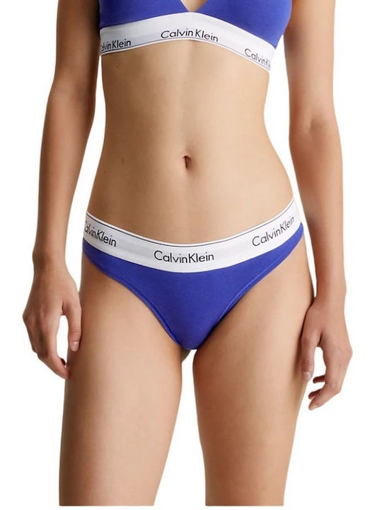 Calvin Klein Damen Zeichenfolge Blau