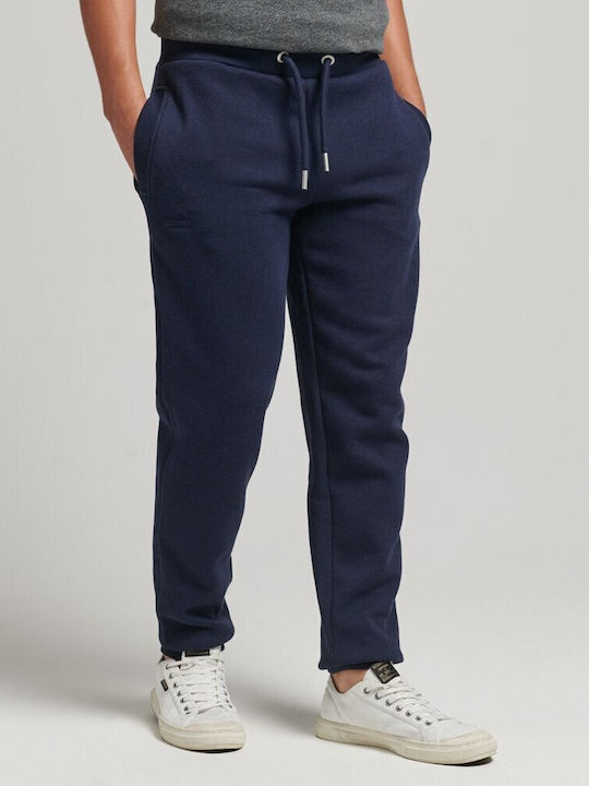 Superdry Men's Sweatpants with Rubber Navy Blue