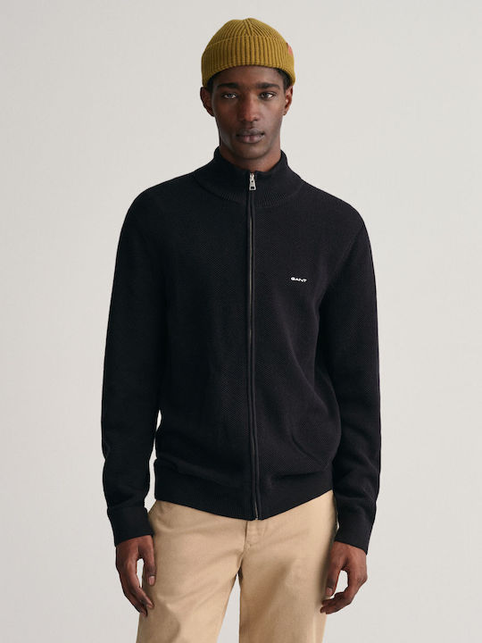 Gant Men's Knitted Cardigan Black