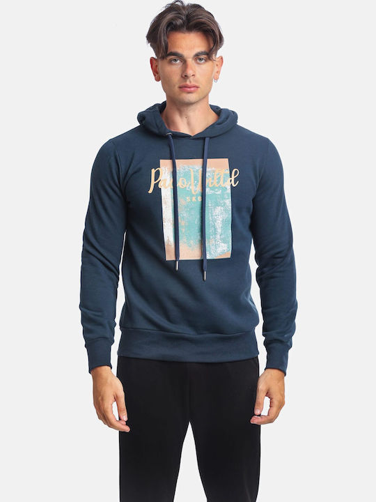 Sweatshirt with Hood Blue