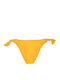 Bikini Slip με Κορδονάκια Κίτρινο