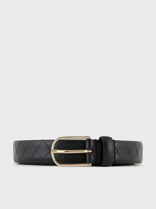 Herren Gürtel Leder Schwarz