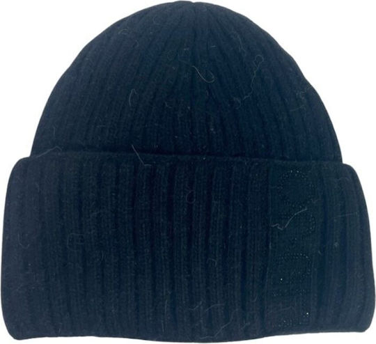 Knitted Beanie Cap Black