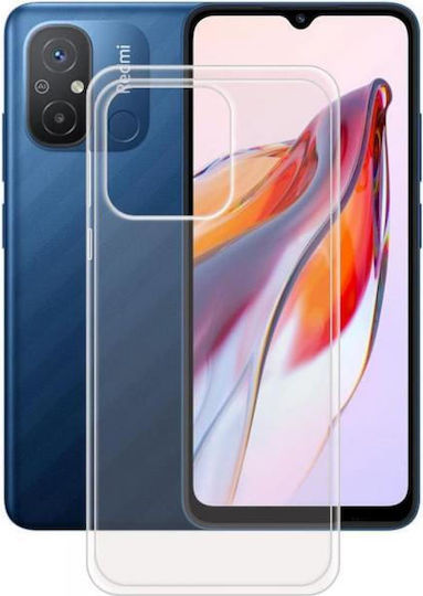 Slim 1 mm Back Cover Tempered Glass 1mm Set with Glass Transparent (Xiaomi Redmi 12c / Redmi 11a)
