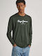 Long Sleeve Green Men's Blouse