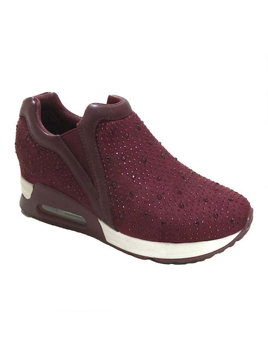 Ustyle Femei Sneakers Burgundy