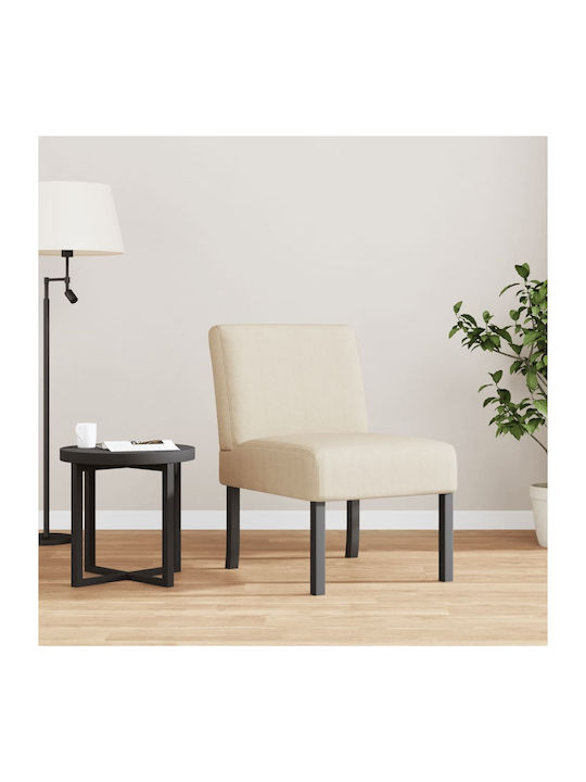 Sessel Samt Beige 48x64x72cm