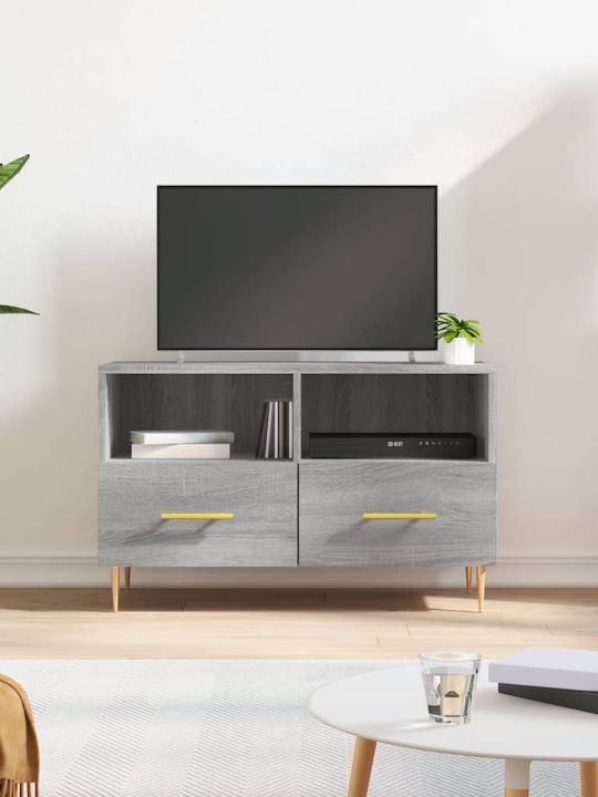 Particle Board TV Furniture with Drawers Grey S...