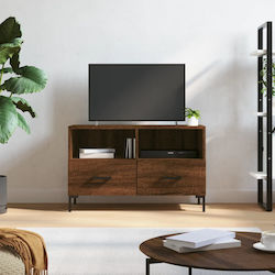 Έπιπλο TV din lemn Καφέ Δρυς M80xΠ36xΥ50cm