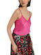 Molly Bracken Women's Satin Lingerie Top Fuchsia