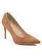 Guess Leather Tabac Brown Heels