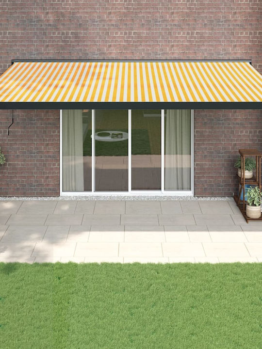 vidaXL Terrace Wall Tent Yellow 5x3cm