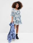 Παιδικό Φόρεμα Floral Μπλε 786874000