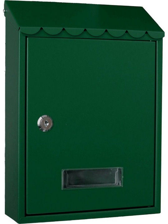 Cresman Cutie Poștală pentru Exterior Metalic în Culoarea Verde 20x6.5x30cm