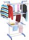 Aluminum Folding Floor Clothes Drying Rack