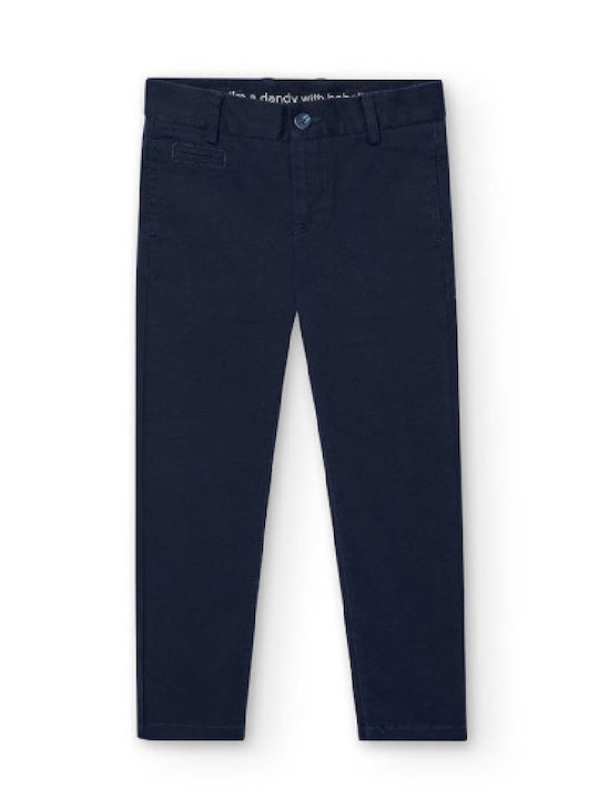 Boboli Boys Fabric Chino Trouser Blue