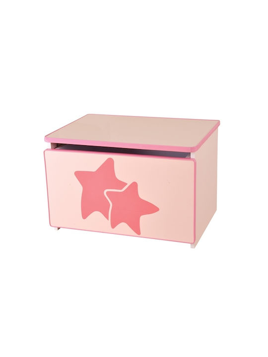 Ravenna Παιδικό Κουτί Αποθήκευσης από Ξύλο Ροζ 61x43x41cm