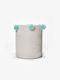 One & Only Baby Children's Laundry Basket made of Fabric White 32x32x37cm 1pcs