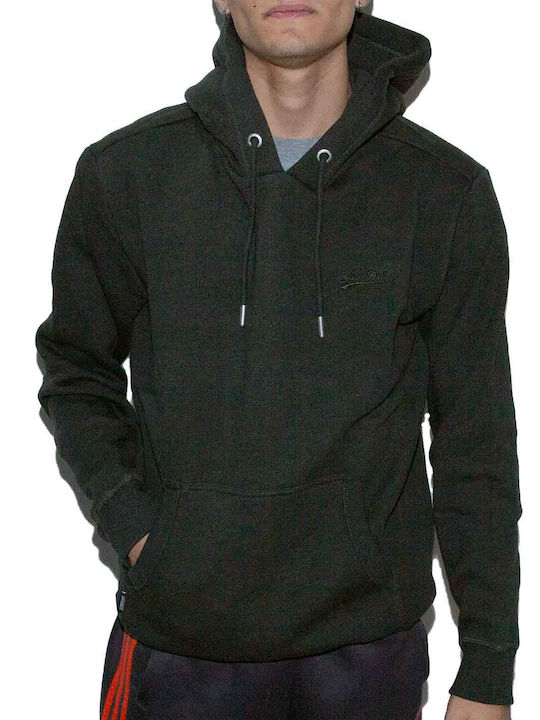 Superdry D2 Ovin Φούτερ με Κουκούλα Πράσινο