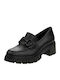 Leather Black Medium Heels