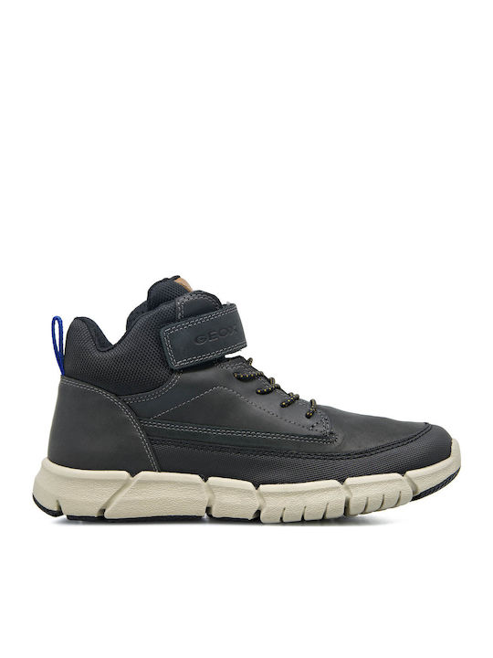 J Flexyper Kids Sneakers High with Scratch Black