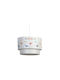 Homeplus Kids Fabric Single Ceiling Light E27 White 30x21cm