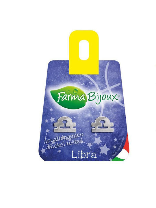 Farma Bijoux Zodiaco Cercei pentru copii Studs Balanță-Libră Argint