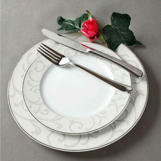 Cryspo Trio Loren Beige Porcelain Dinnerware Set 20pcs