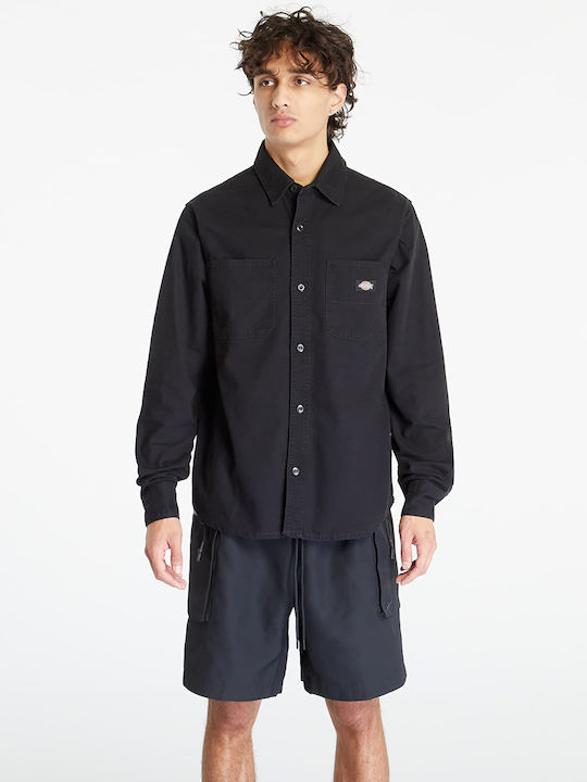 Dickies Men's Shirt with Long Sleeves Black