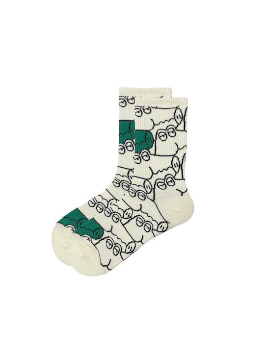 WP Patterned Socks Beige