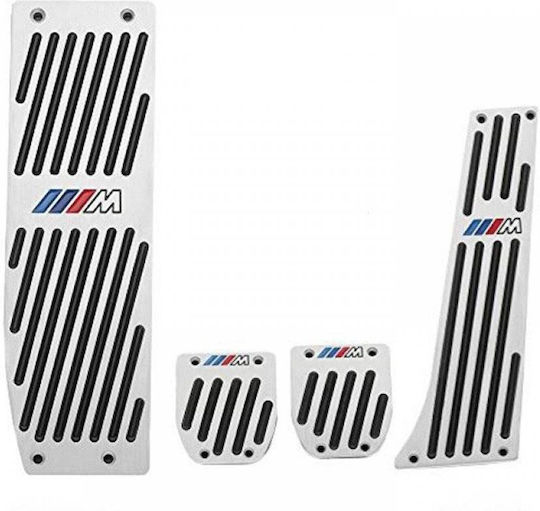 Car Pedal Set for Bmw M Aluminum Silver 4pcs