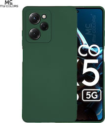 Sonique Umschlag Rückseite Silikon Dark Green (Poco X5 Pro)