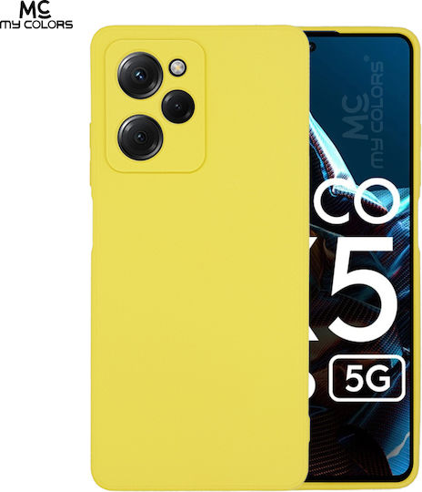 Sonique Back Cover Silicone Yellow (Poco X5 Pro)