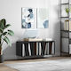 vidaXL Обработено дърво Мебел за Hi-Fi Черен 38x100x48см