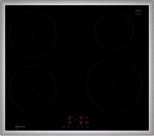 Neff N 50 Induction Cooktop With Frame Autonomous with Child Lock Function 58.3x51.3εκ.