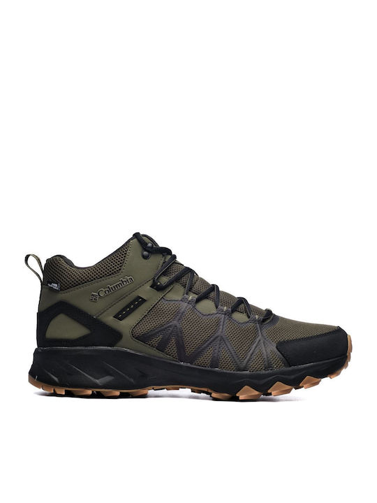 Columbia Peakfreak II Ανδρικά Ορειβατικά Παπούτσια Αδιάβροχα Πράσινα