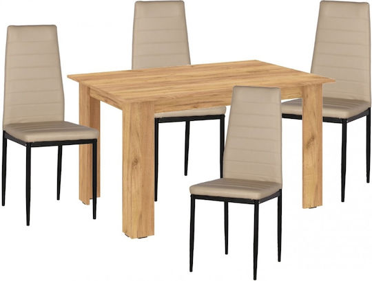 Esszimmer Erweiterbar 5Stück 120(+58)x80cm
