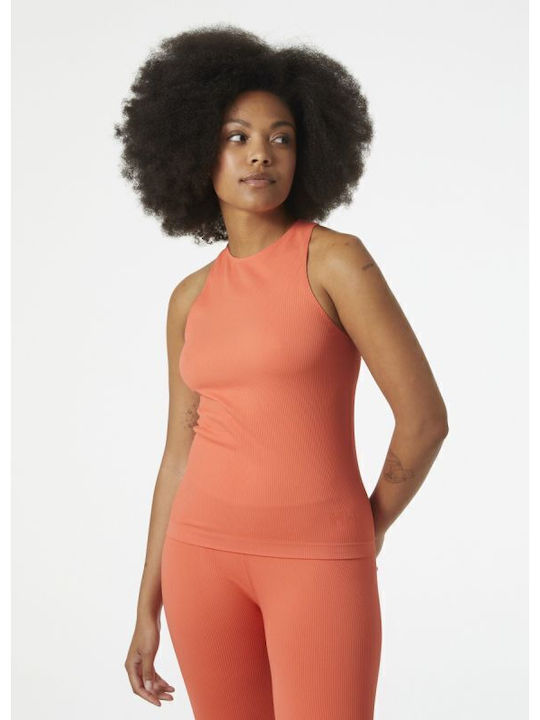 Women's Athletic Blouse Sleeveless Orange