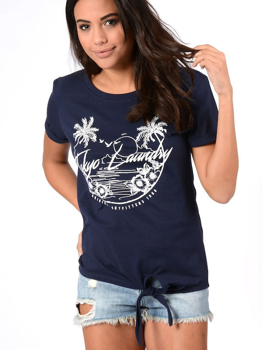 Tokyo Laundry Women's T-shirt Navy Blue