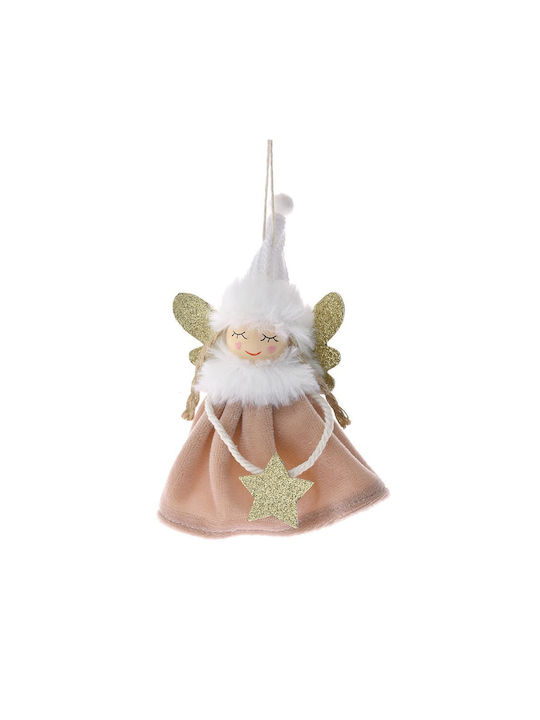 Agățat Ornament suspendat Zâna Din material textil Roz 4x10buc