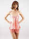 G Secret Summer Satin Babydoll Pink