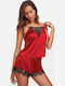 Merry See Καλοκαιρινό Babydoll Κόκκινο