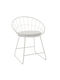 Seth Dining Room Metallic Chair White 58x50x71cm