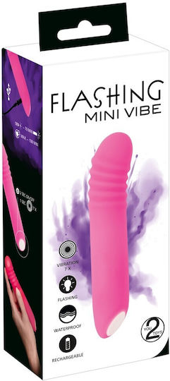 You2Toys Flashing Mini Vibrator 15cm Rosa