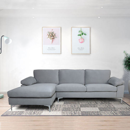 Alex Ecke Sofa mit Rechtecke Ecke Graue 264x132x75cm