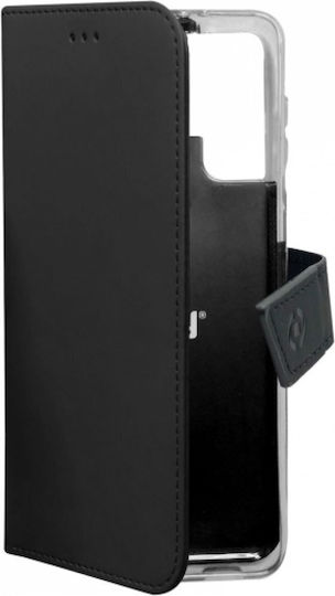 Celly WALLY Book Δερματίνης / Πλαστικό Μαύρο (Xiaomi 12 Ultra)