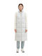 Kurz Damen Ärmellos Puffer Jacke Gray