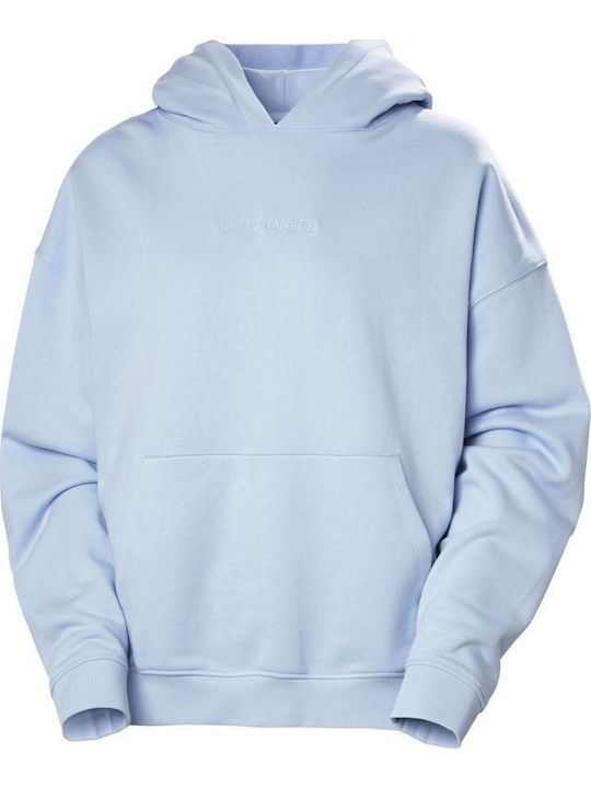 Women's Sweatshirt Hooded Light Blue