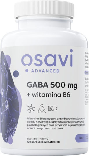 Osavi Gaba + Vitamin B6 500mg 120 Κάψουλες